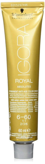 Igora Royal Absolute Age Blend barva na vlasy, 7-560 středně zlatá čokoládová blond, 60 ml Naty Shop Hair Dye 6-60 Tmavá blond Čokoláda přírodní 60 Ml (1 balení)