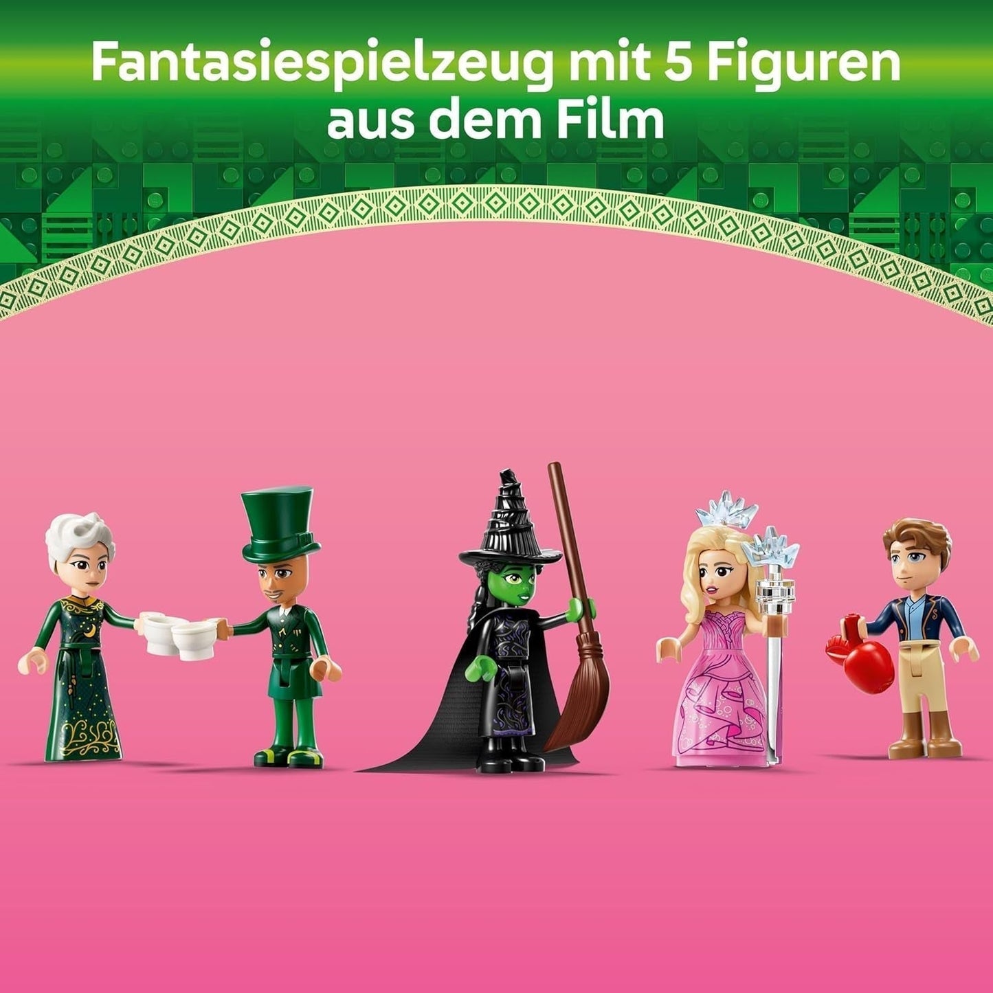 Stavebnice LEGO Wicked Welcome to Emerald City, minipanenky Glinda a Elphaba, dárek pro filmové fanoušky a dívky a chlapce od 9 let, kteří milují domečky pro panenky 75684 Stavebnice Besuche den LEGO-Store