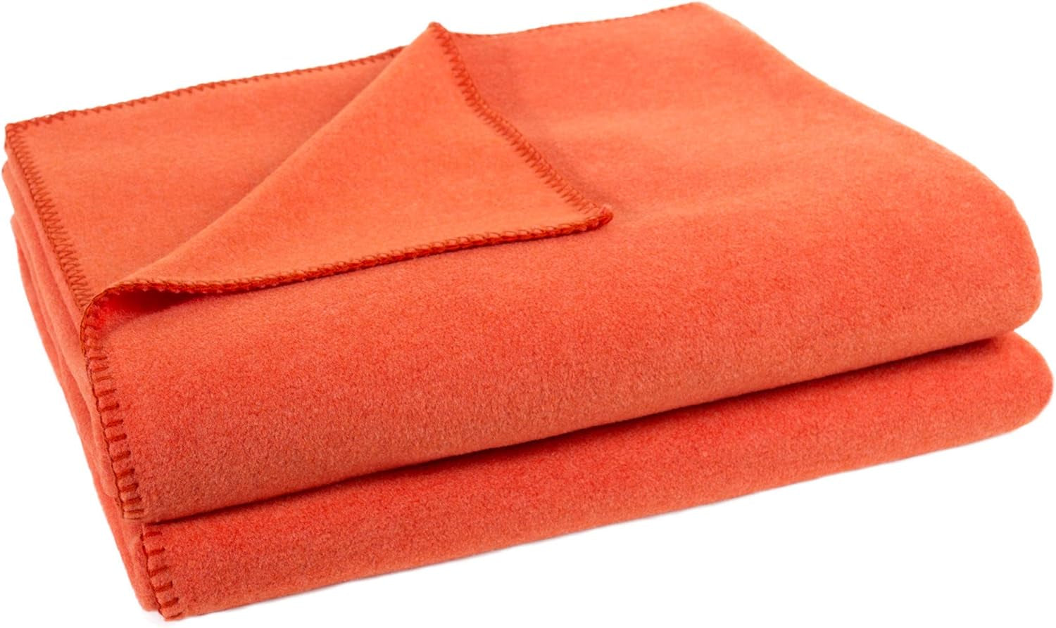 Deka Zoeppritz v barvě: červená, Vyrobeno z 65% Polyester, 35% Viskóza, Rozměr: 160X200 Cm, 103291-235-160X200 Postele a deky Zoeppritz od roku 1828 265 Papaya 160 X 200 Cm