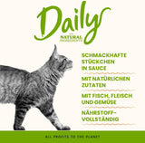 Almo Nature Daily - Mokré krmivo pro kočky - tuňák a losos - 70 g, balení 30 ks