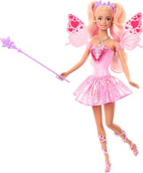Mattel Barbie víla s hůlkou a módními doplňky, fantastický motiv s křídly a oblečením měnícím barvu, JCP76, [vícebarevné] Naty Shop Dolls Výchozí název