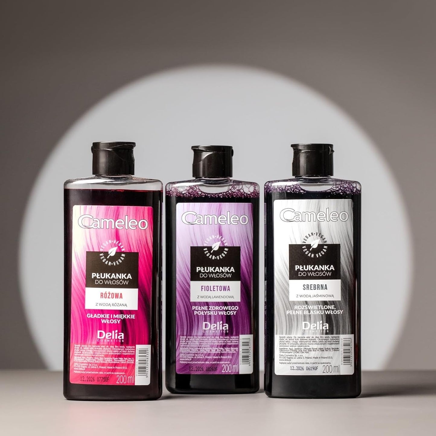 Cameleo - Růžová voda Růžové vlasové tonikum Bez žlutého odstínu Polopermanentní barva na vlasy - pro blond a šedivé vlasy - Barva a péče - Bez parabenů | 200 ml barva na vlasy Naty Shop