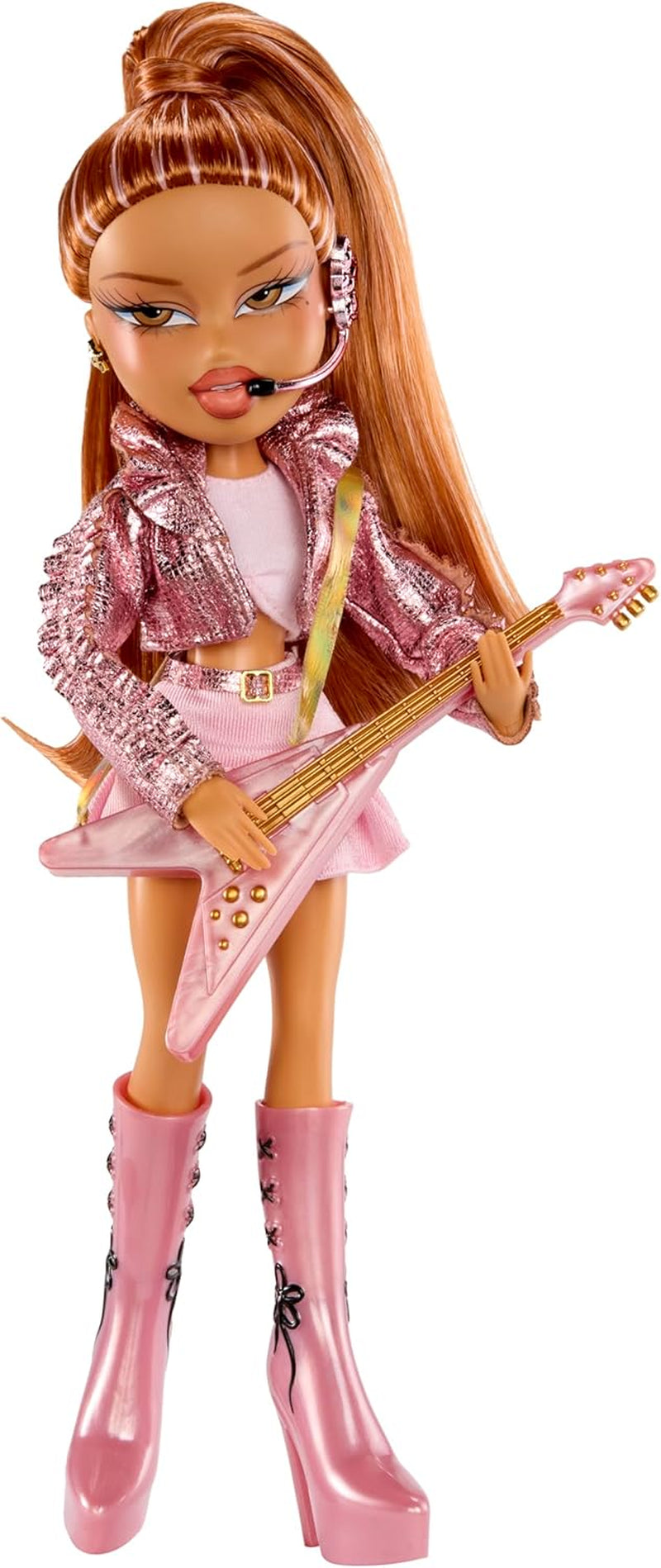 BRATZ Pop Starz Yasmin – Módní panenka se sběratelským kouzlem, oblečením a hudebními doplňky