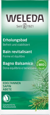 WELEDA, přírodní kosmetika Bio Bath Essence s esenciálními oleji ze smrku a jedle bělokoré pro relaxaci a péči, koupelová přísada pro vnitřní sílu, 200 ml Sprcha a koupel Naty Shop