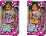 Simba 105733591 - Evi Love Kitty 2 způsoby shody pouze s jednou položkou bude odeslána panenka v roztomilých šatech pro kočky s koťaty a lahví na pití 12 cm Play Doll Ages 3+