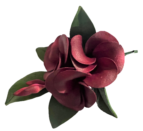 Cukrové dekorace, Kytice z vínových květů Plumeria Nati Shop
