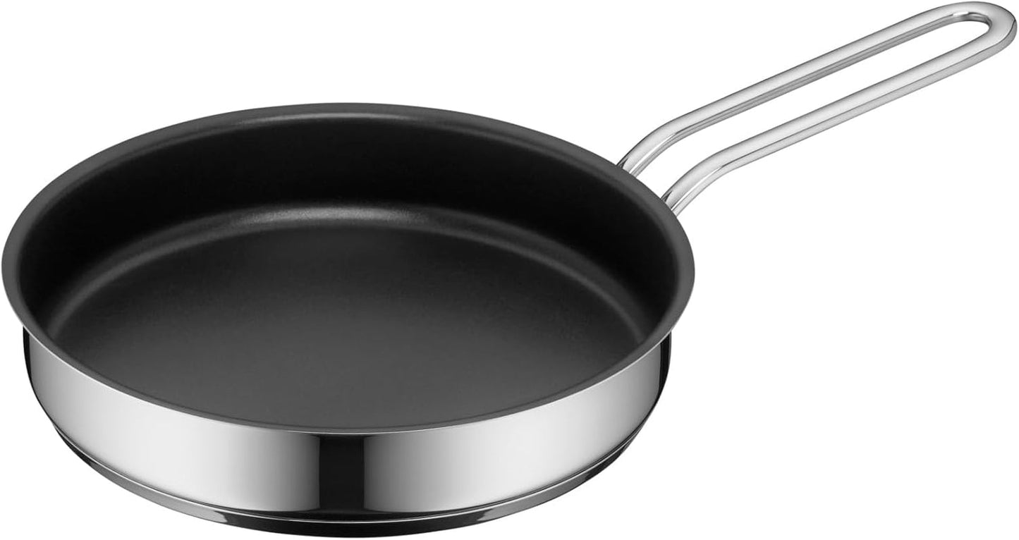 WMF Mini malá krytá pánev 18 cm, Cromargan z leštěné nerezové oceli, indukční hrnce a pánve Naty Shop Einzelpfanne