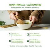 Monte Nativo Ceremonial Matcha Powder (40 g) - ideální pro matcha čaj, latté a smoothies - zelený čaj z Japonska - ceremoniální kvalita, v kovové krabičce - 100% čistý, bez lepku, jemně mletý