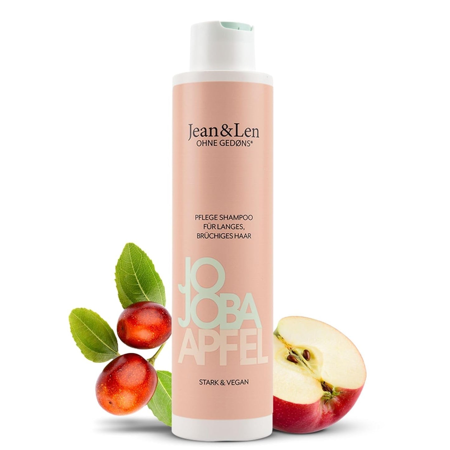 Jean & Len Care Shampoo Jojoba & Apple, vyživuje dlouhé a křehké vlasy, 300 ml Sprcha a koupel Jean & Len 300 ml