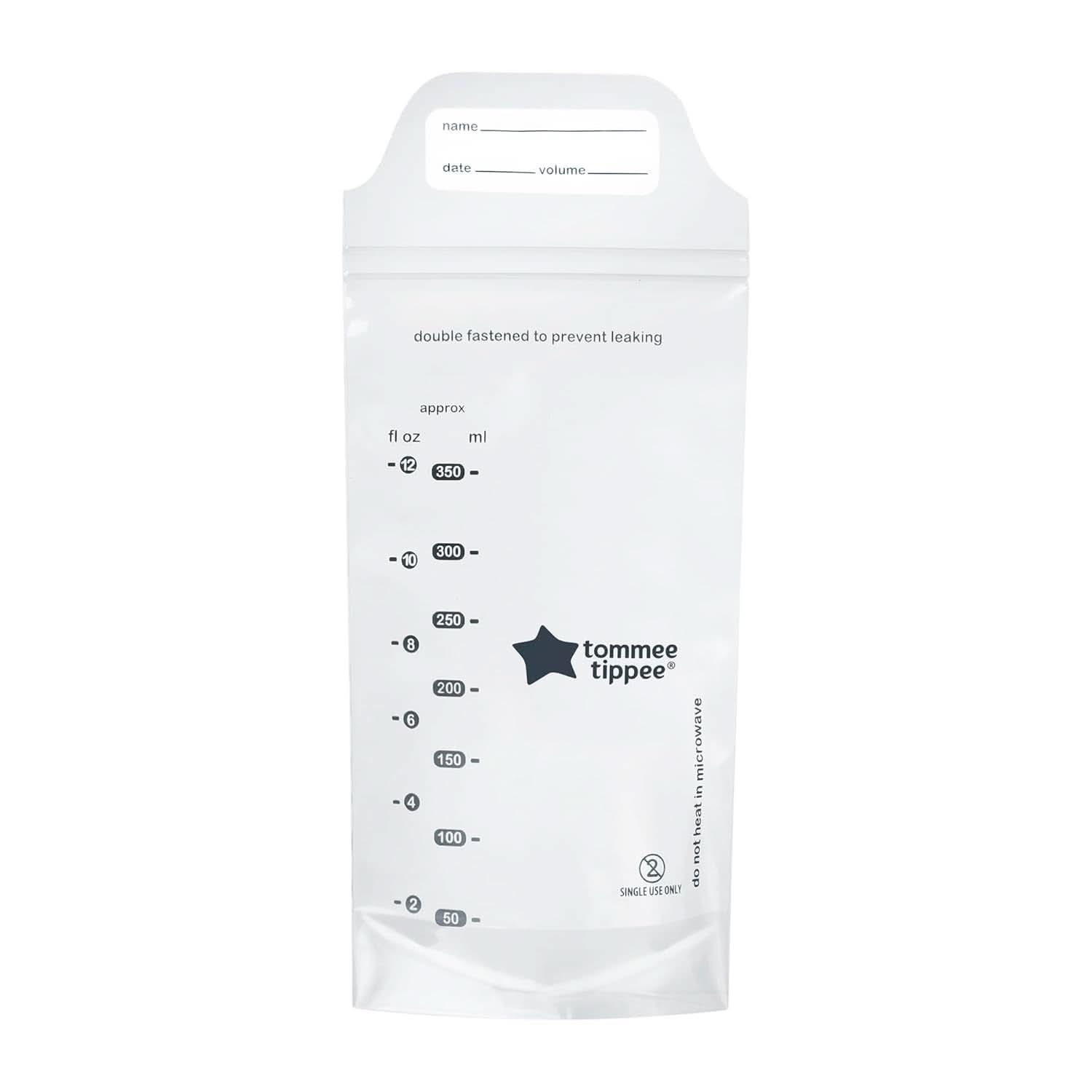 Tommee Tippee Closer to Nature Sáčky na skladování mateřského mléka, předsterilizované, 350 ml Příslušenství Potraviny a kojení Bebe Naty Shop