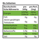 FRECHE FREUNDE Organické rozinky, Trockenfrüchte bez Zucker, bez Zusatzstoffe, ungeschwefelt, v malém Snackboxen, Sultaninen für Kinder, 20er Pack, 20 x (3x14g)