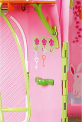 Pohádková chaloupka BABY Born, skládací domeček pro panenky 18 cm se stolkem, krbem, lenoškou a teleskopem, růžovo-zelená, 833803 Zapf Creation Dollhouses Naty Shop