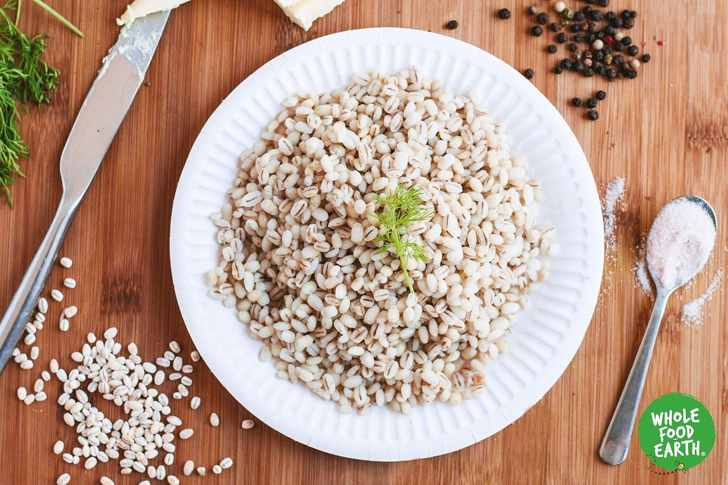 Wholefood Earth perličkový ječmen - bez GMO - vegan - bez mléka - bez přidaného cukru, 2 kg