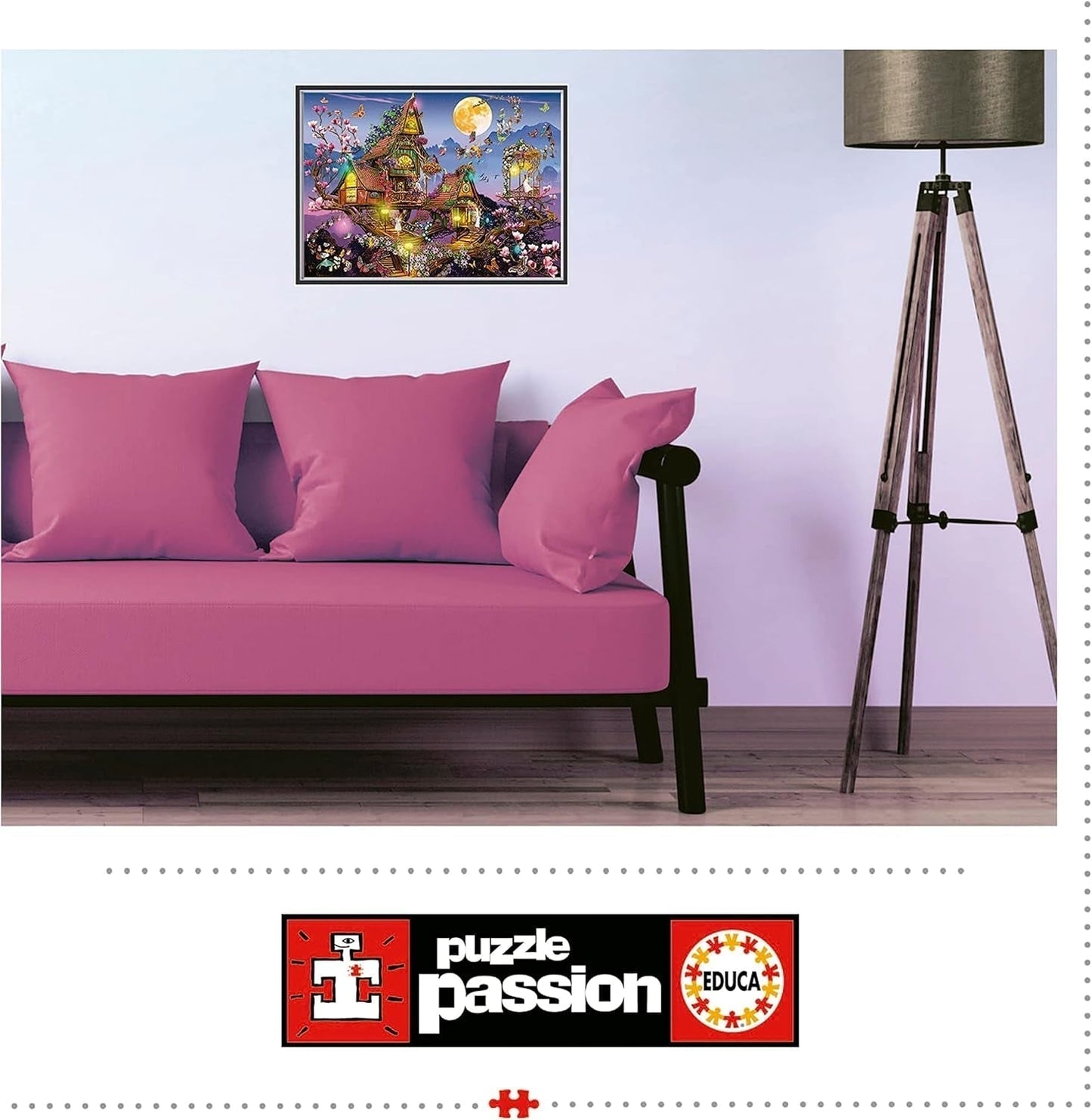 Educa - Puzzle 500 dílků pro dospělé | pohádkový dům, 500dílné puzzle pro dospělé a děti od 11 let, fantasy, pohádky, víly (19554) Puzzle Naty Shop