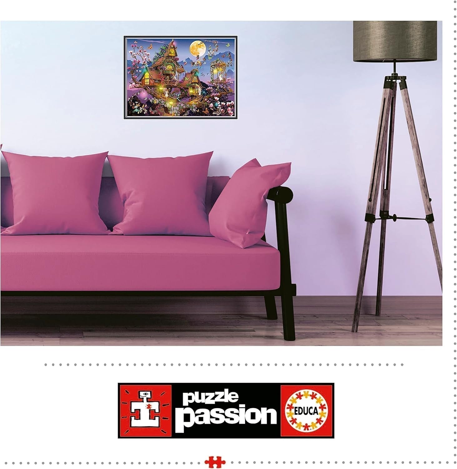 Educa - Puzzle 500 dílků pro dospělé | pohádkový dům, 500dílné puzzle pro dospělé a děti od 11 let, fantasy, pohádky, víly (19554) Puzzle Naty Shop