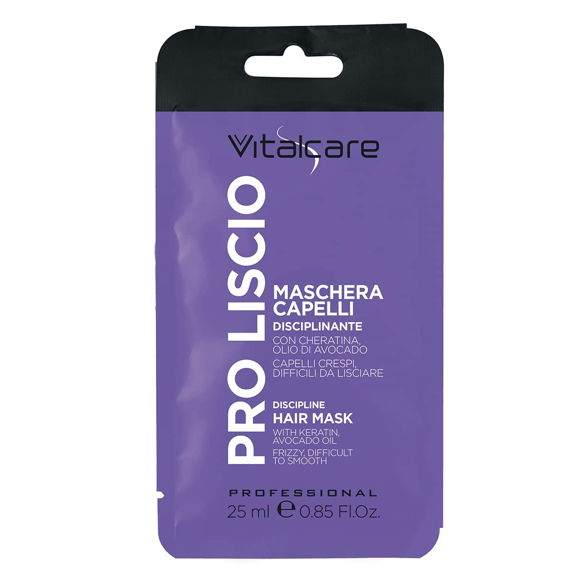 | PRO Smooth - Keratin a Avokádový olej Disciplinární maska na vlasy pro kudrnaté, nepoddajné a těžké vlasy 25 ml Naty Shop Hair Mask Výchozí název