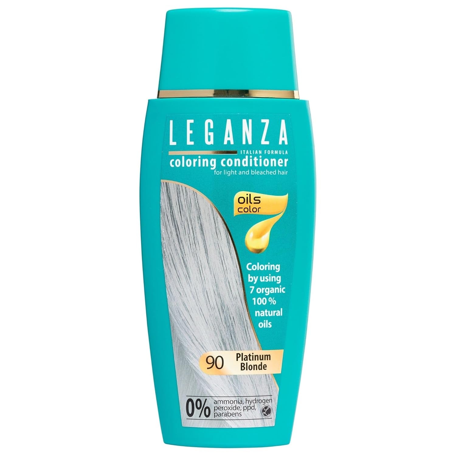 Leganza Natural Balm Hair Dye Color 71 Café Latte | Barva na vlasy bez amoniaku | Obohaceno o 7 přírodních olejů | 150 ml Naty Shop Hair Dye 90 Platinum Blonde