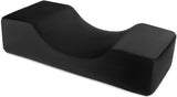 QWORK® Wimpernkissen, U-Förmiges Beauty Makeup Kissen, Ergonomisches Wimpernkissen Für Verlängerungen, Memory Foam Wimpernkissen Für Den Heimgebrauch Im Schönheitssalon (Schwarz) Krční ortopedické polštáře Naty Shop