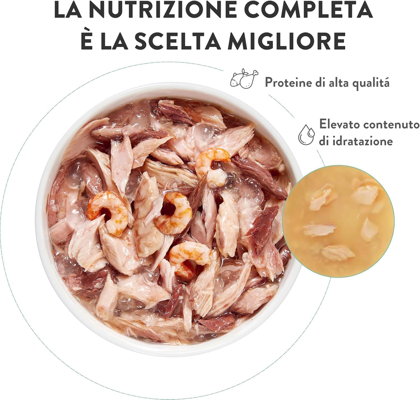 , Tuňák s modrou rybou v želé, kompletní mokré krmivo pro kočky, v sáčku, s dalšími vitamíny, 100% přírodní, 6 x 85 g