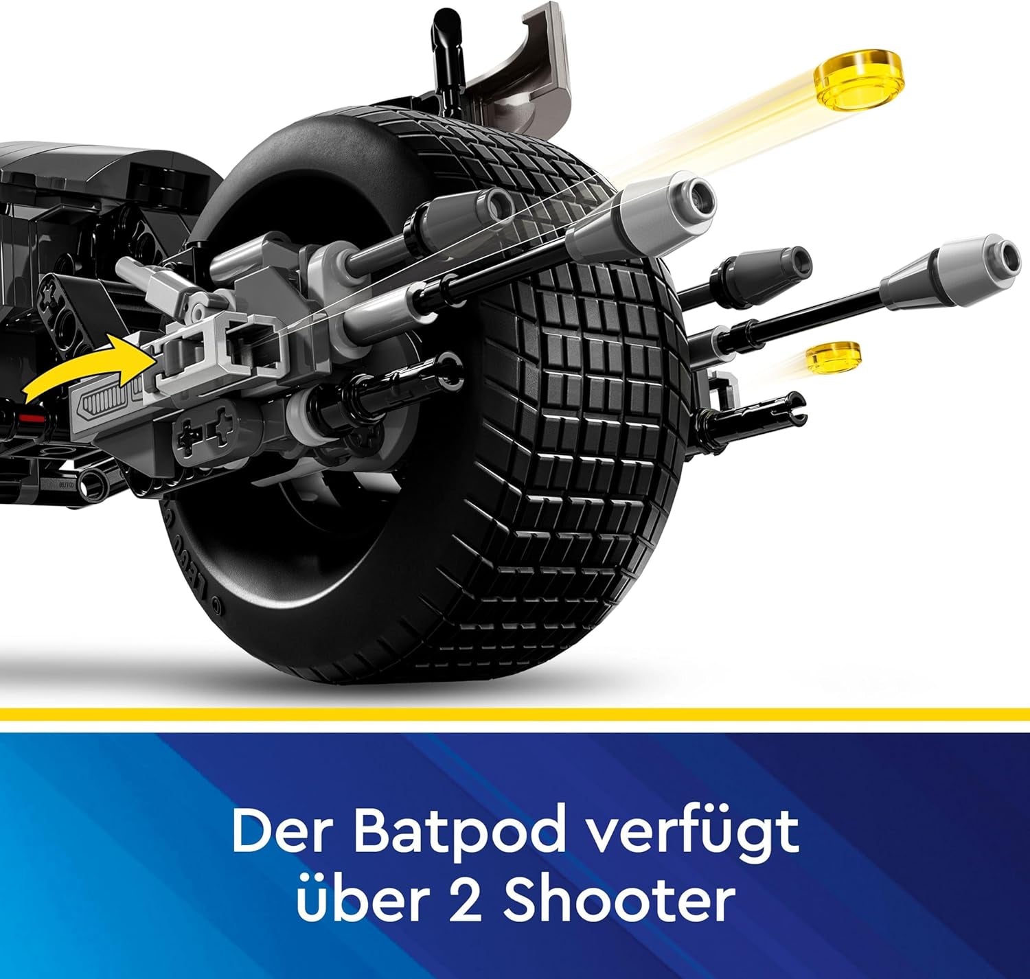 LEGO DC Batman: Stavebnice Batmana s Batpodem, filmová hračka superhrdina, dětská dobrodružná herní sada, dárek pro chlapce a dívky 76273 Stavebnice Besuche den LEGO-Store