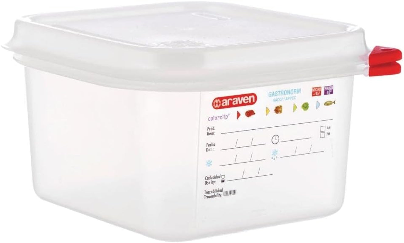 03350 PP Dóza na potraviny GN s víkem, 1,1 l, 65 mm (4 kusy) Dózy na potraviny Naty Shop 1,7 l