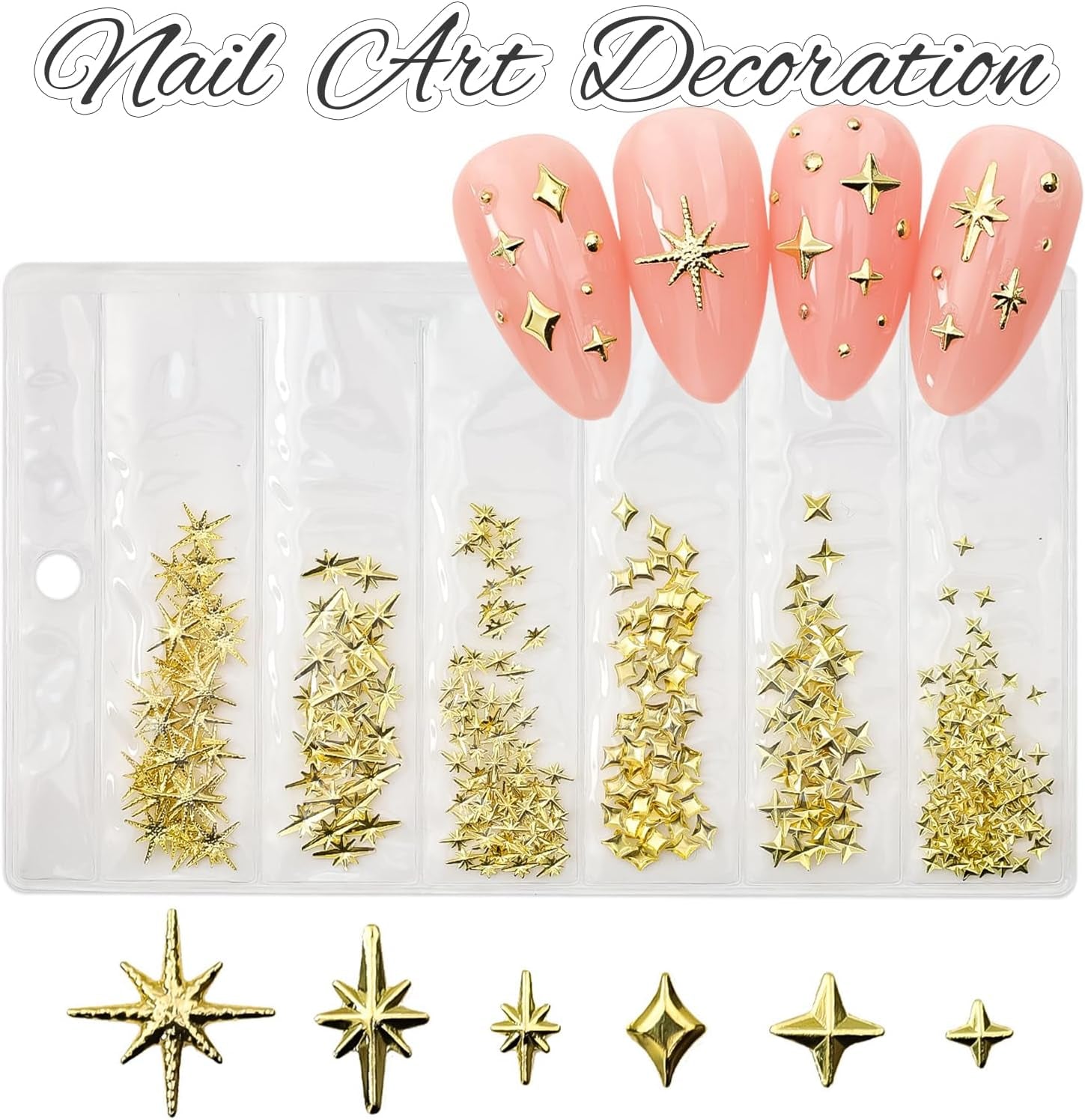 400 ks Stern Nail Charms Gold Silver, Charms Nägel Zubehör, Nagel Deko, Nail Art Zubehör, Nagel Charms, Nagel Steine, Nail Design, Charms Für Nägel