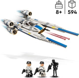 LEGO Star Wars 75399 Rebel U-Wing Starfighter – Hračka s funkcí otočného křídla a 3 minifigurkami včetně Cassiana Andora a figurky droida K-2SO – Dárek pro chlapce ve věku 8+ a fanoušky Andora 2. série Stavebnice Beuche den LEGO-Store