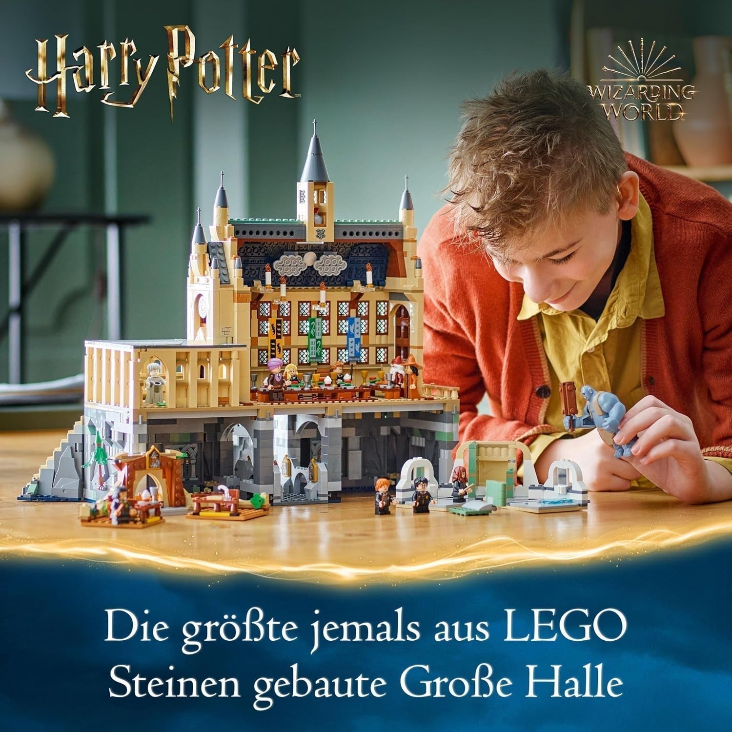 LEGO Harry Potter Hogwarts Castle: The Great Hall, sběratelská hračka s 11 minifigurkami včetně Hermiony Grangerové, kouzelný dárek pro chlapce a dívky 76435 Stavebnice Besuche den LEGO-Store