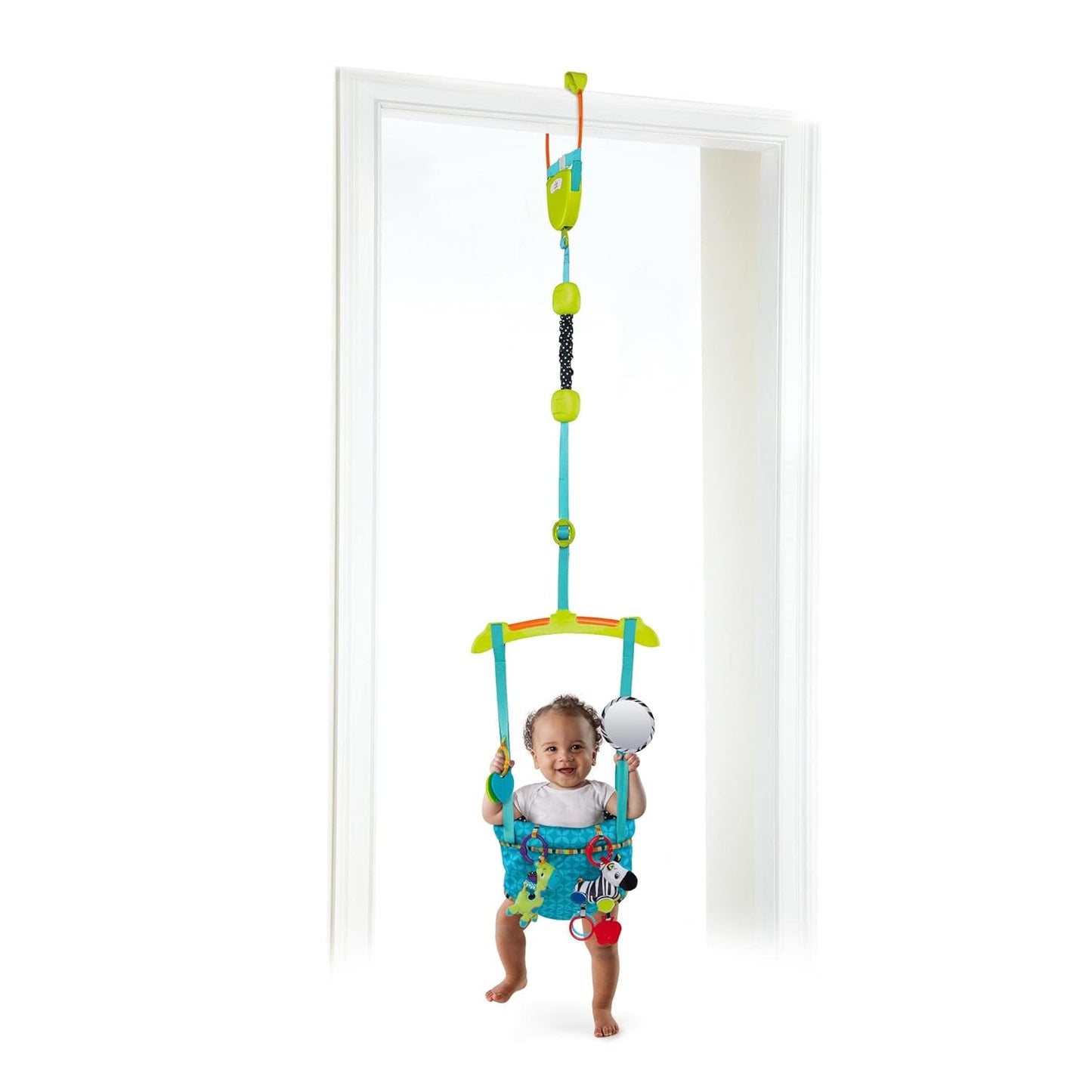 Sada luxusních dveřních západek Bright Starts s bezpečnou a stabilní sponou na rám dveří a dětskými ubrousky Pampers Sensitive, 1200 ubrousků (15 x 80)