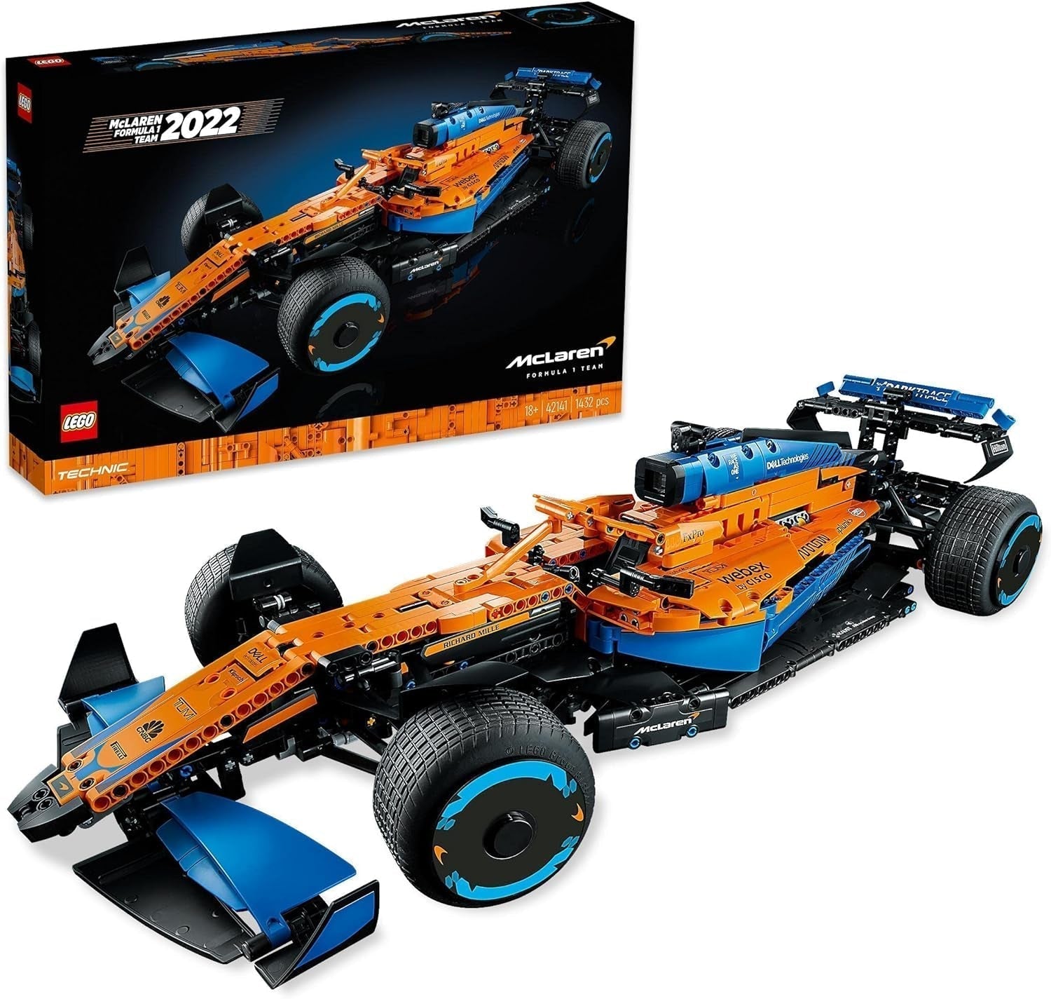 Lego Technic Mclaren závodní auto Formule 1 - Model F1 pro dospělé s motorem V6 a řízením - Dárek pro fanoušky motoristického sportu a sběratele - 42141 Stavebnice Besuche den LEGO-Store Singur