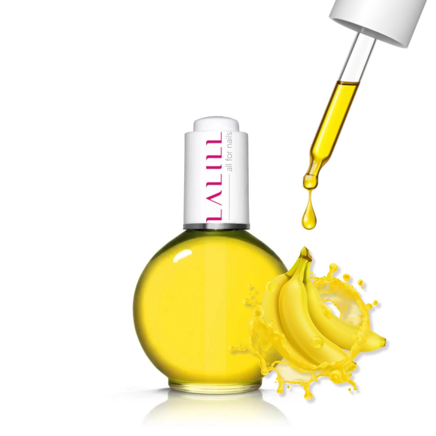 LALILL Olej na nehtovou kůžičku 75 ml - Himbeere Nagelpflegeöl - Nagelöl Pflege Für Nägel Nagelhaut - SPA Maniküre Naildesign Hände - Vegan - S pipetou