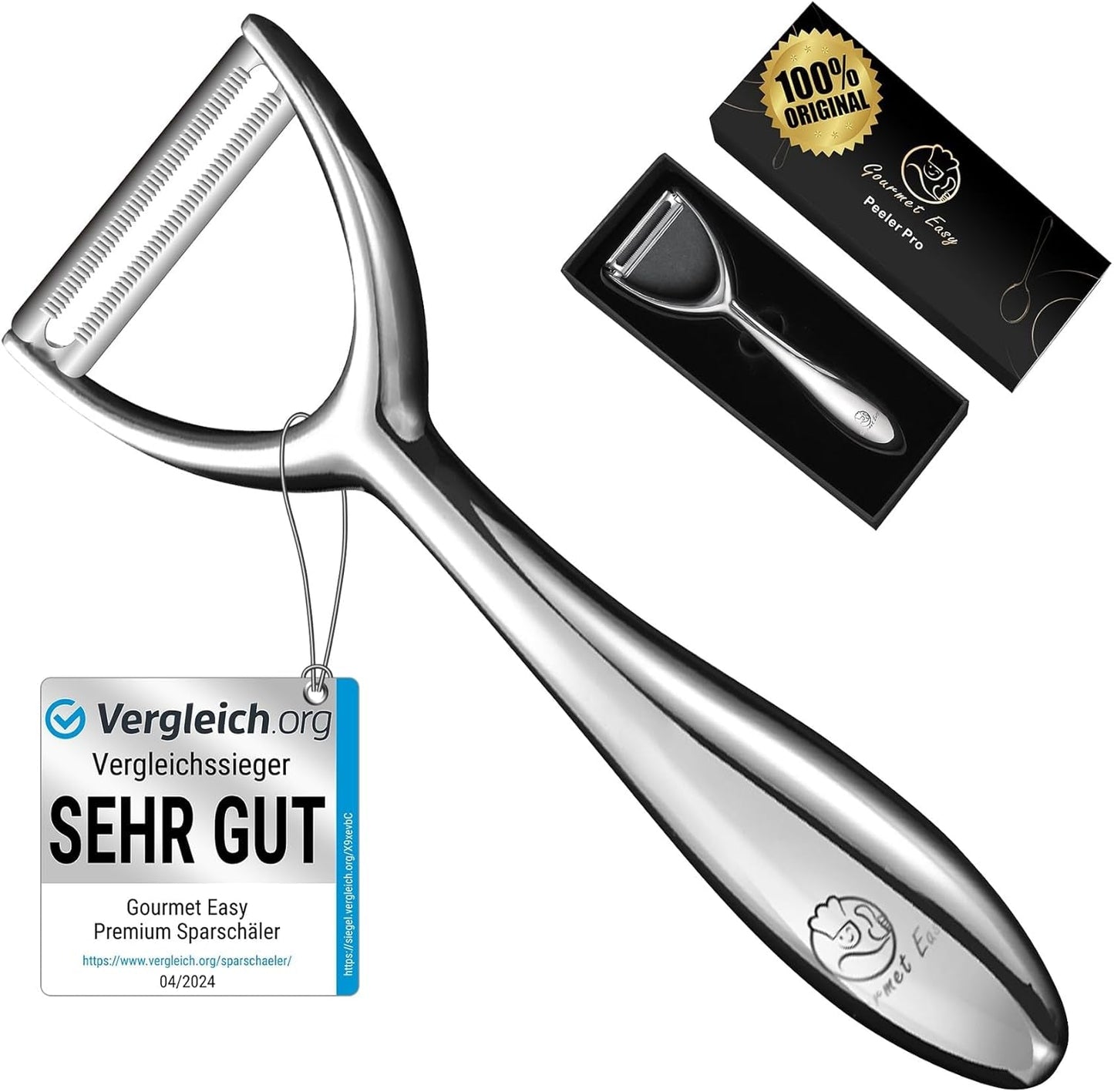 Špičková škrabka na ovoce a zeleninu z nerezové oceli Naty Shop Y škrabka
