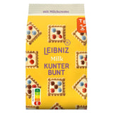 LEIBNIZ Kunterbunt Milk, balení 12 ks, Křupavé sušenky s mléčným krémem a kousky čokolády (12 x 125 g)