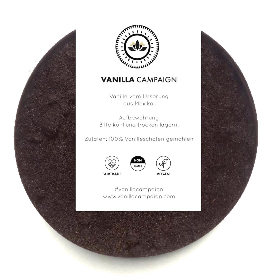 Prémiový vanilkový prášek z pravých vanilkových bobů, přírodní, bez cukru, bez přísad, Fairtrade, vegan (40G bez obalu) z Vanilla Campaign® Flavors Naty Shop