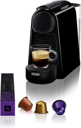 Espresso kávovar s kapslemi Nespresso De'Longhi Essenza Mini, černý | Tlak čerpadla 19 bar | Nádrž na vodu 0,6 l | Na espresso a lungo | Malý kávovar na espresso – skvělé kávové okamžiky | EN85.B