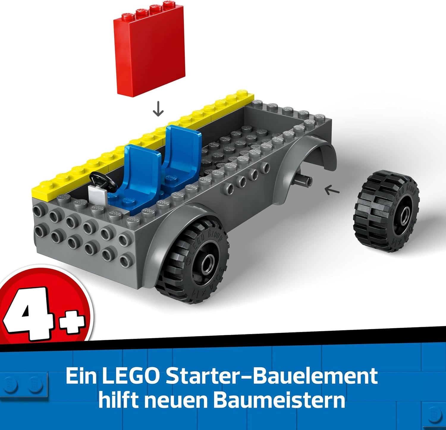 LEGO City Hasičský žebříkový vůz - Hrací hasičský vůz se 2 minifigurkami hasičů pro chlapce a dívky od 4 let - vzdělávací hračka - dárek pro předškoláky 60463 Stavebnice Besuche den LEGO-Store