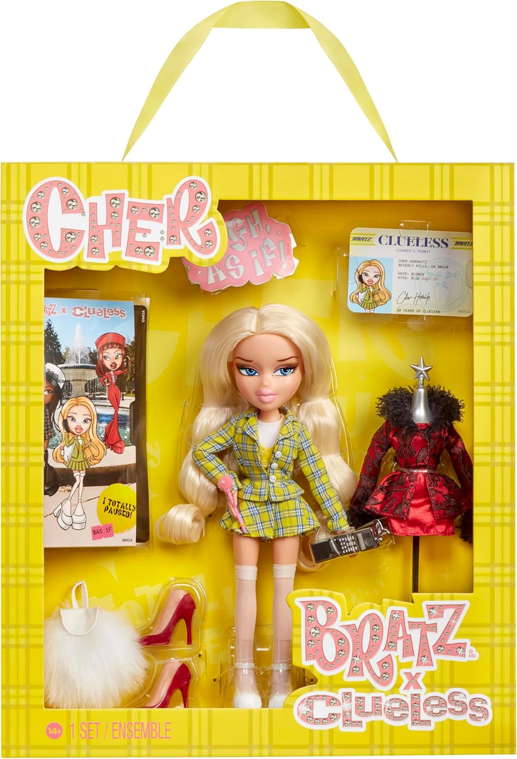 Bratz Clueless Cher Doll – Sběratelská filmová panenka se skutečnými outfity a doplňky