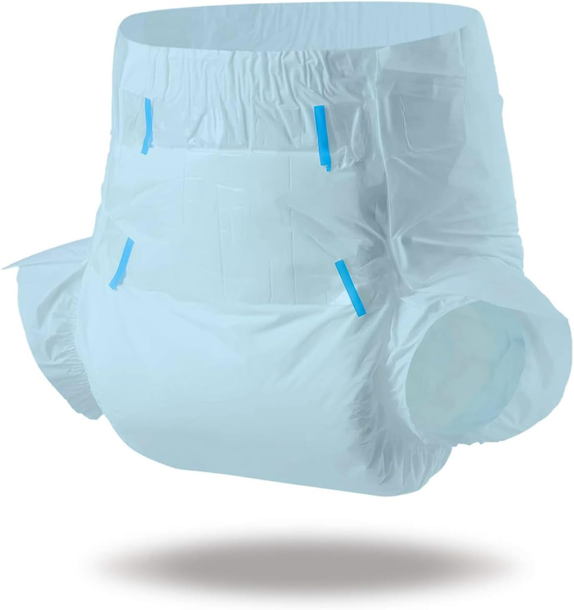 Plenky pro dospělé CutiePlusU, suchý povrch, maximální savost přes noc, jednorázová inkontinenční plenka - modrá, 2 balení (střední 71-96 cm)