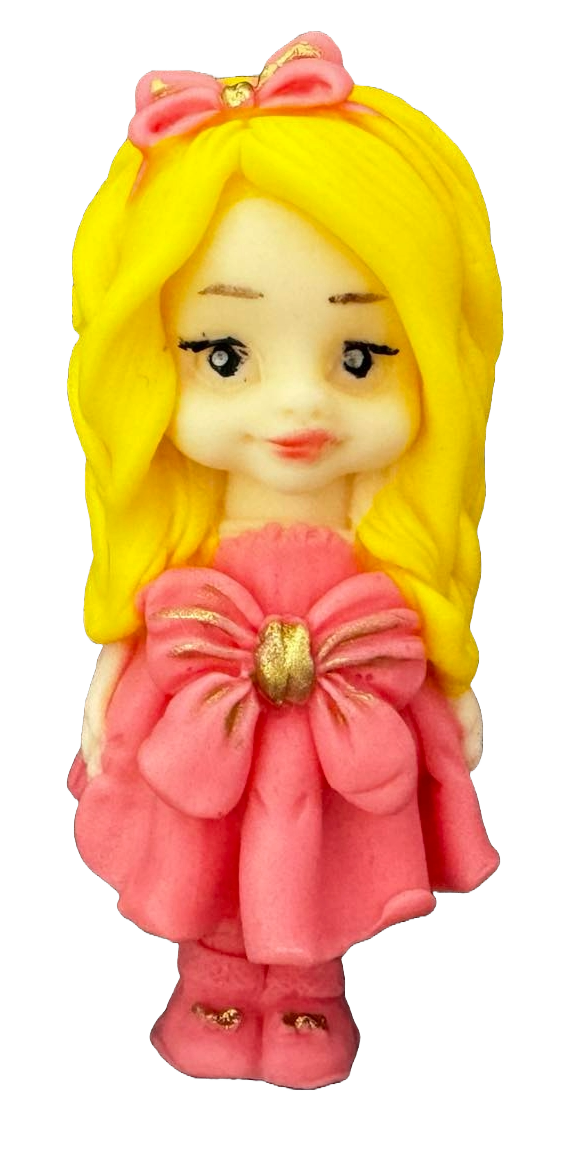 Dekorace z jedlého cukru, Pretty girl Dekorace z cukrové pasty Naty Shop
