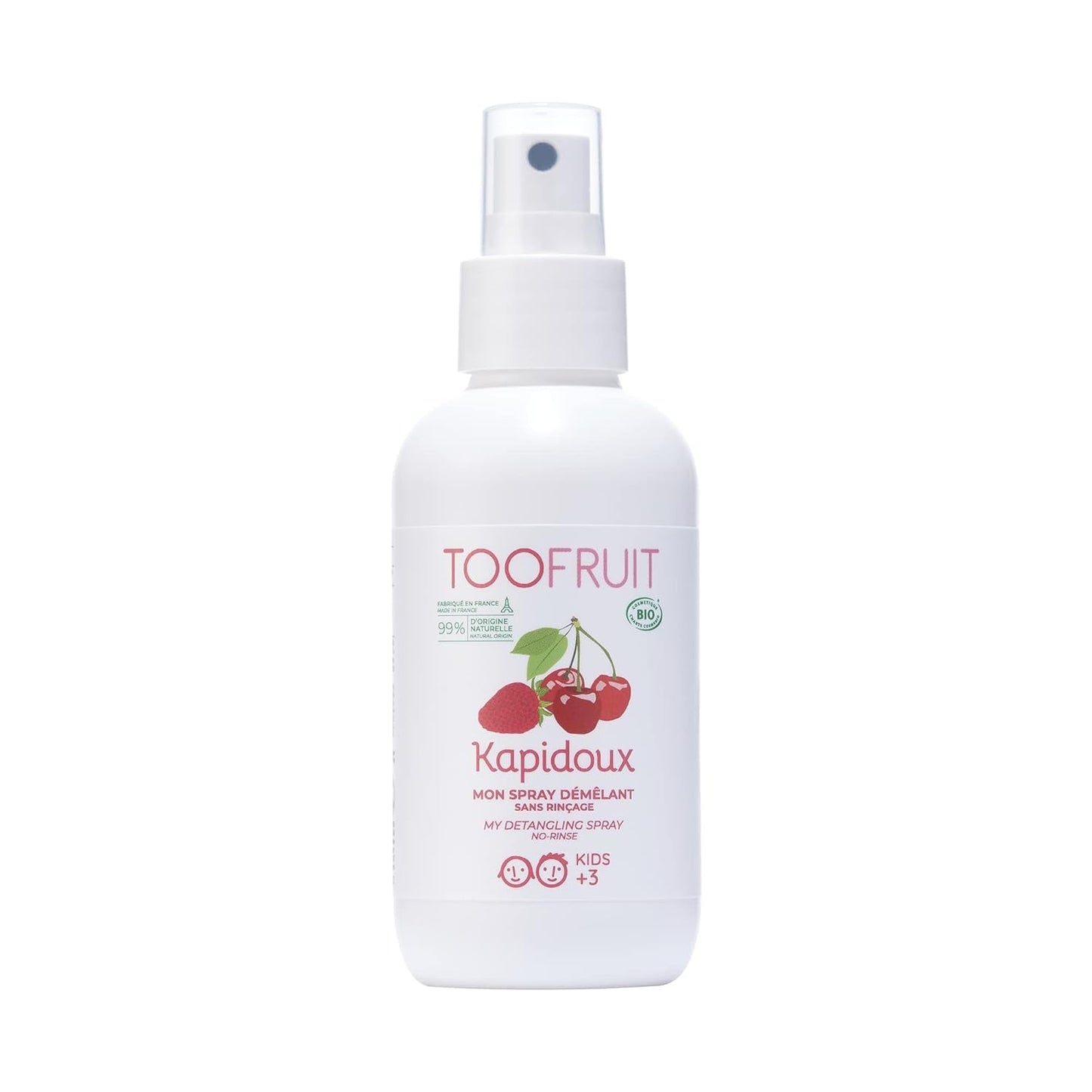 Toofruit Kapidoux Light Strawberry Detangling Spray 125ml Produkty na rozčesávání vlasů Naty Shop Výchozí název
