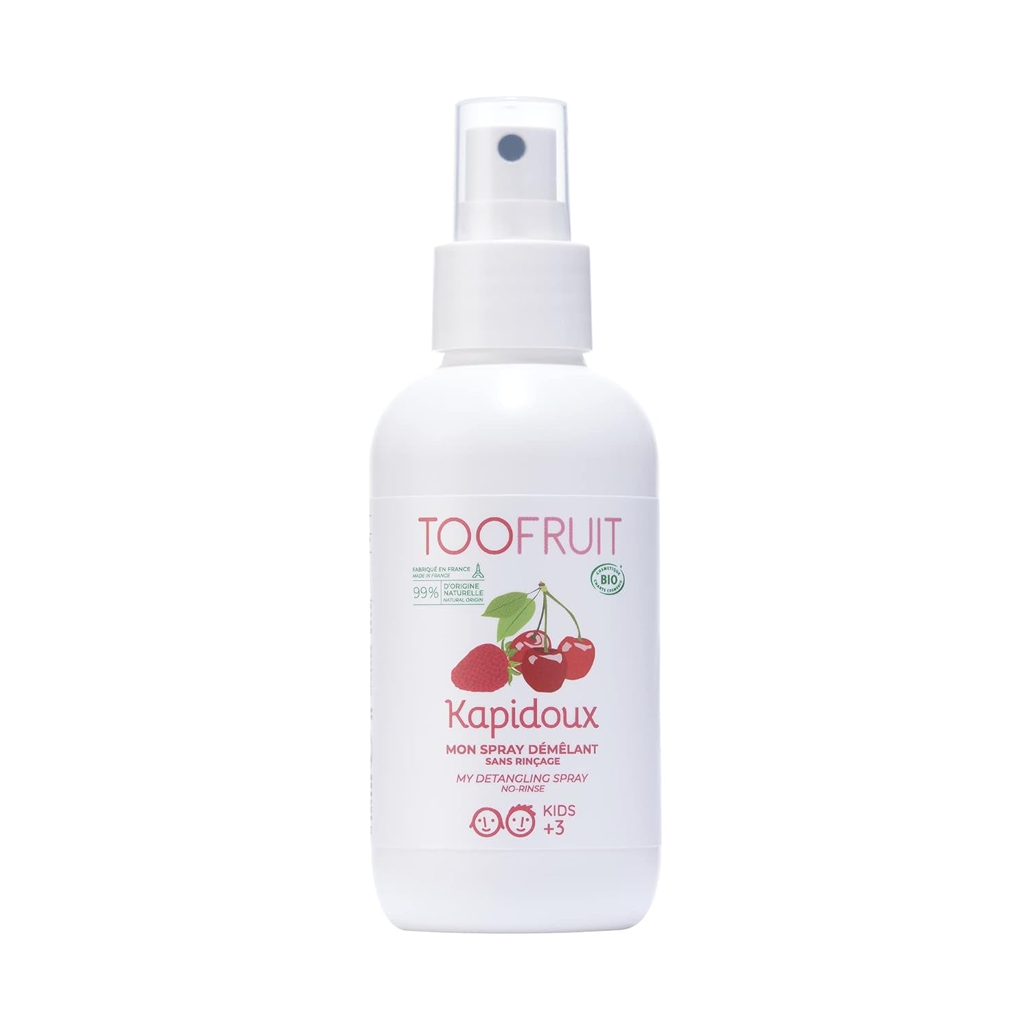 Toofruit Kapidoux Light Strawberry Detangling Spray 125ml Produkty na rozčesávání vlasů Naty Shop Výchozí název
