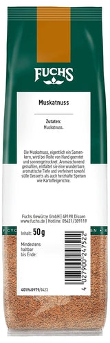 Fuchs - Mletý muškátový oříšek, 50 gramů Condimente Naty Shop