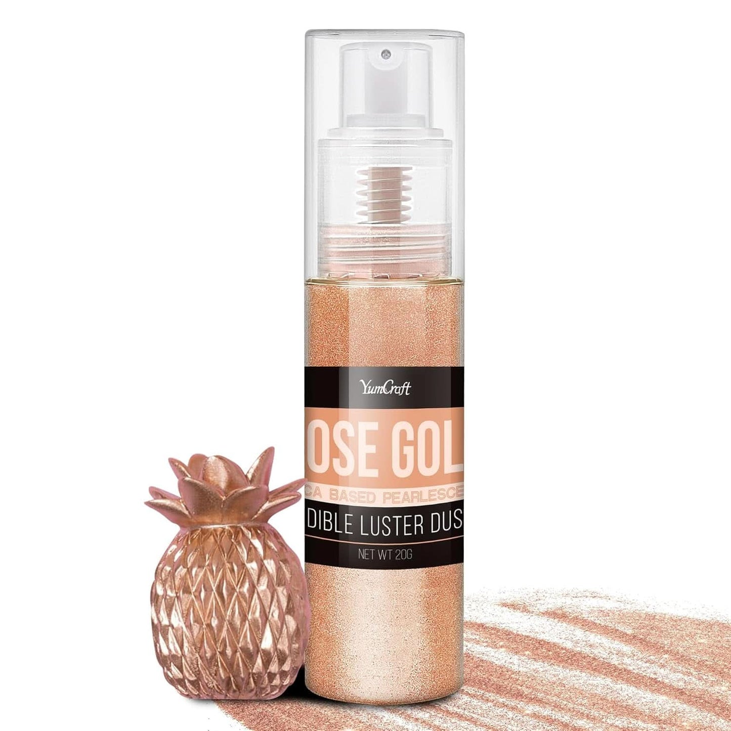 Jedlé třpytky ve spreji, 20 gramů Naty Shop Roségold