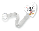 NUK řetízek a klip na dudlík | pro kroužky na dudlík | Robustní a odolný proti rozbití | Disney Mickey Mouse