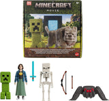 Sada příběhů Mattel Minecraft se 4 akčními figurkami a 3 doplňky Setkání v nadsvětí Sběratelská hračka inspirovaná filmem Minecraft JFR70 akční figurky Naty Shop Příběhová sada