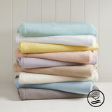 Madison Park Luxury Tekutá bavlna Vysoká kvalita Měkká Pohodlná Deka ze 100% Ringspun bavlny Na Pohovku nebo Pohovku Blush Full/Queen Quilts & Quilts Naty Shop