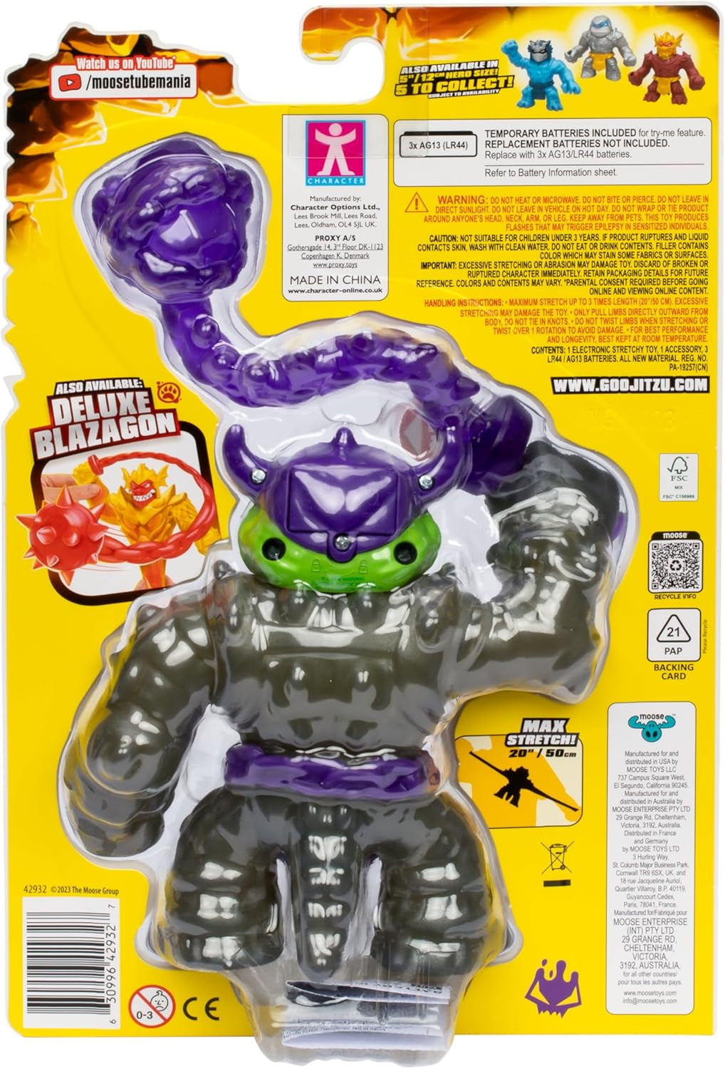 Heroes of Goo Jit Zu Stretch Strikers Balíček Deluxe Hero Pack Natahovací akční figurka Rock Jaw s 20+ akčními figurkami na skvělé bojové vybavení Naty Shop
