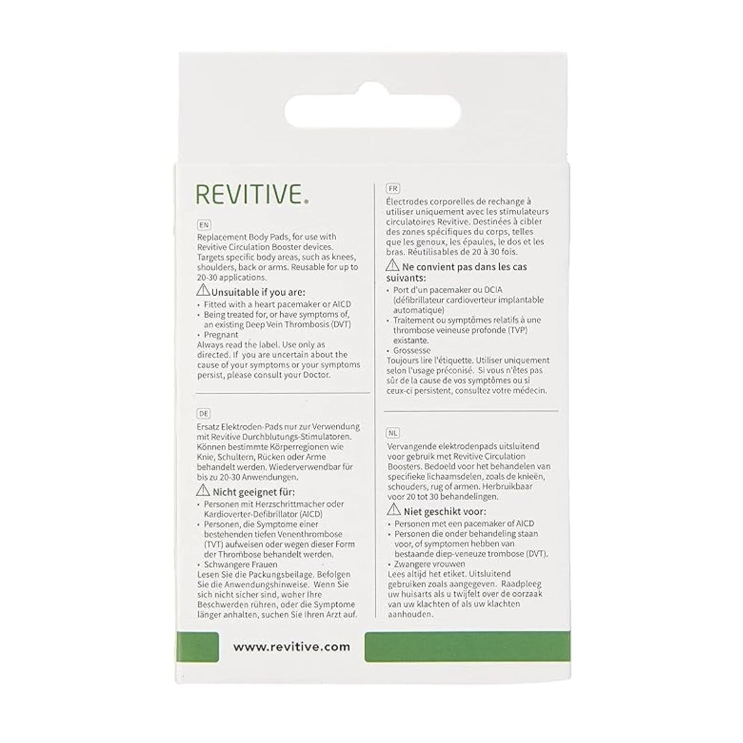 Revitive TENS PADS Stimulátor krevního oběhu