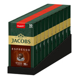 Jacobs Kaffeekapseln Espresso Intenso, Intensität 10/12, 10 x 10 Getränke, kompatibilní s Nespresso* Kaffee Kapseln, 100 Kapseln