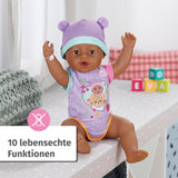 BABY Born Eva 43 cm, panenka s 10 funkcemi a doplňky, pro děti od 3 let, funguje bez baterie, velká panenka 43 cm, 836408 Zapf Creation Dolls Naty Shop